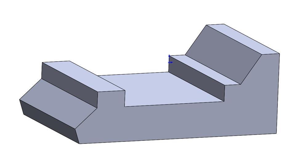 مدل سه‌بعدی در نظر گرفته شده برای تبدیل به ورق فلزی 